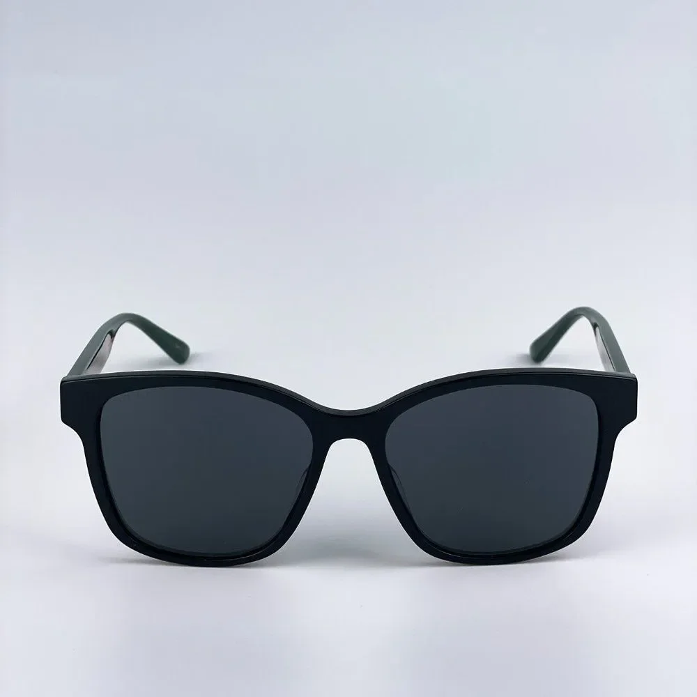🔥Gucci GG0417SK 001 Sunglasses Black Multicolour Grey Oval Unisex